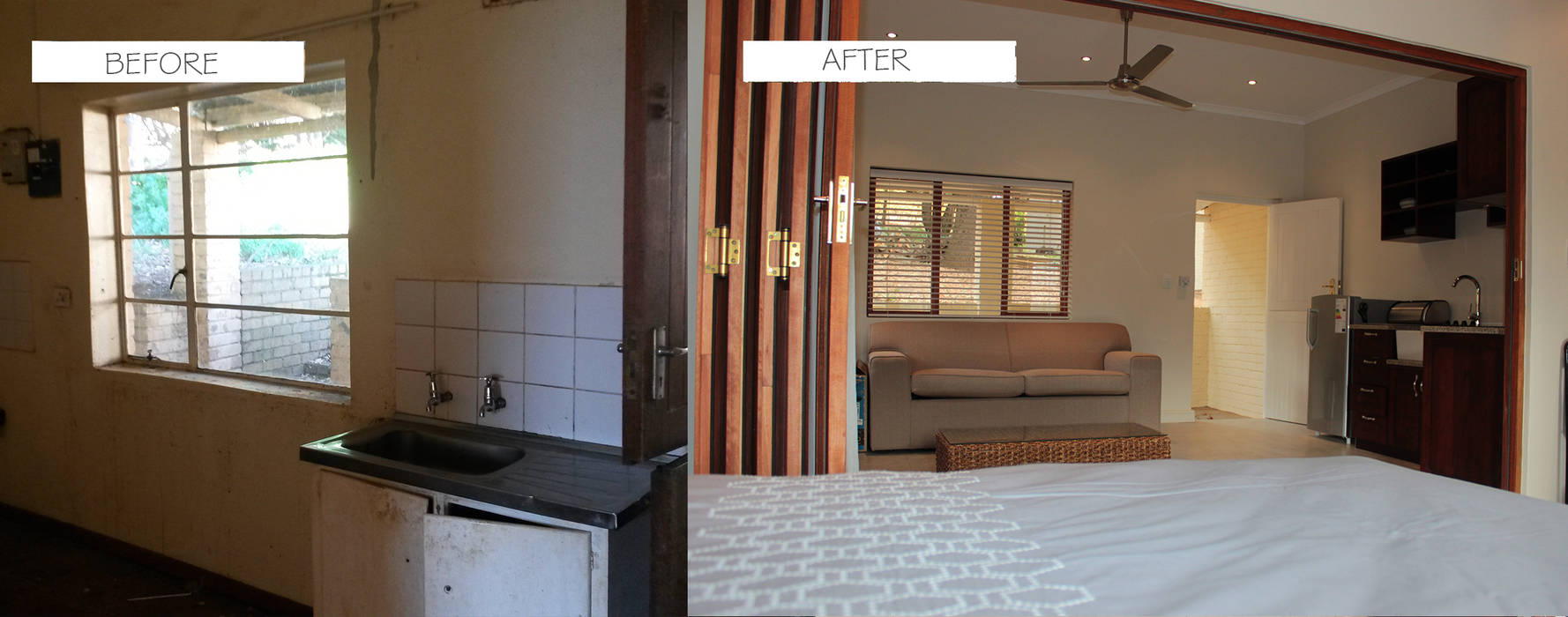 Before & After Covet Design Living room