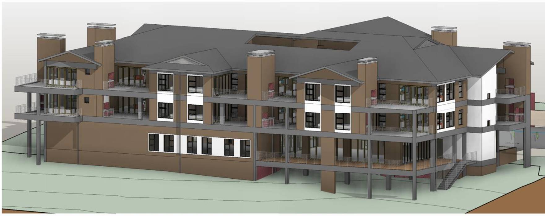 Northeast View Architects Unbound (Pty) Ltd. Apartments,Clubhouse,Medical Centre,Retirement