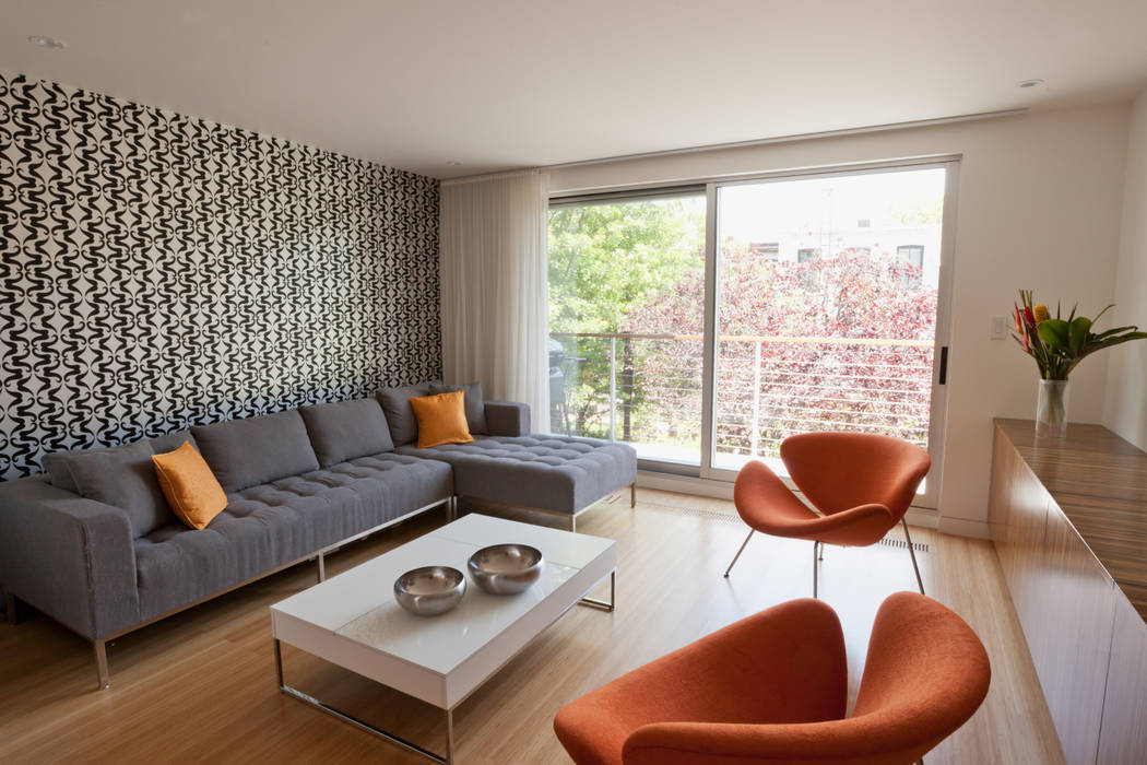 Carroll Gardens Duplex, Sarah Jefferys Design Sarah Jefferys Design ห้องนั่งเล่น