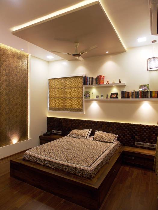 MASTER BEDROOM J SQUARE - Architectural Studio Modern style bedroom Beds & headboards