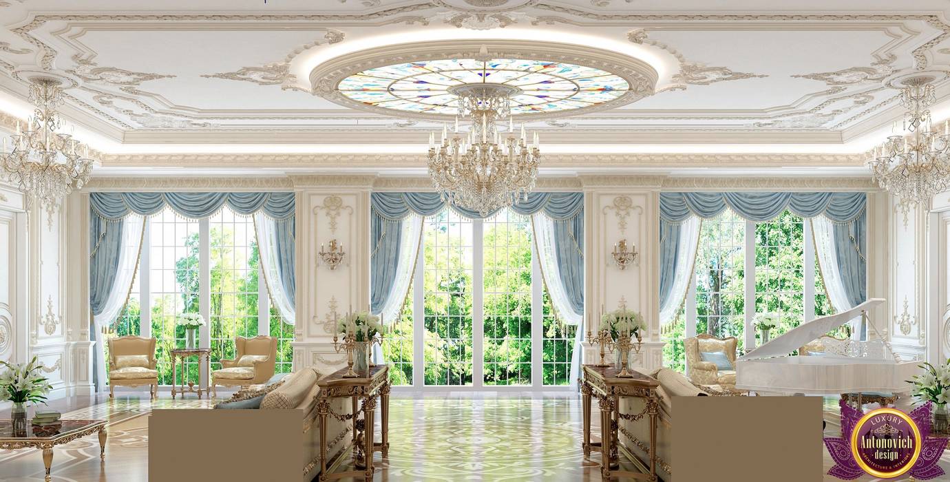 ​Houses Design in the classical style of Katrina Antonovich, Luxury Antonovich Design Luxury Antonovich Design Living room