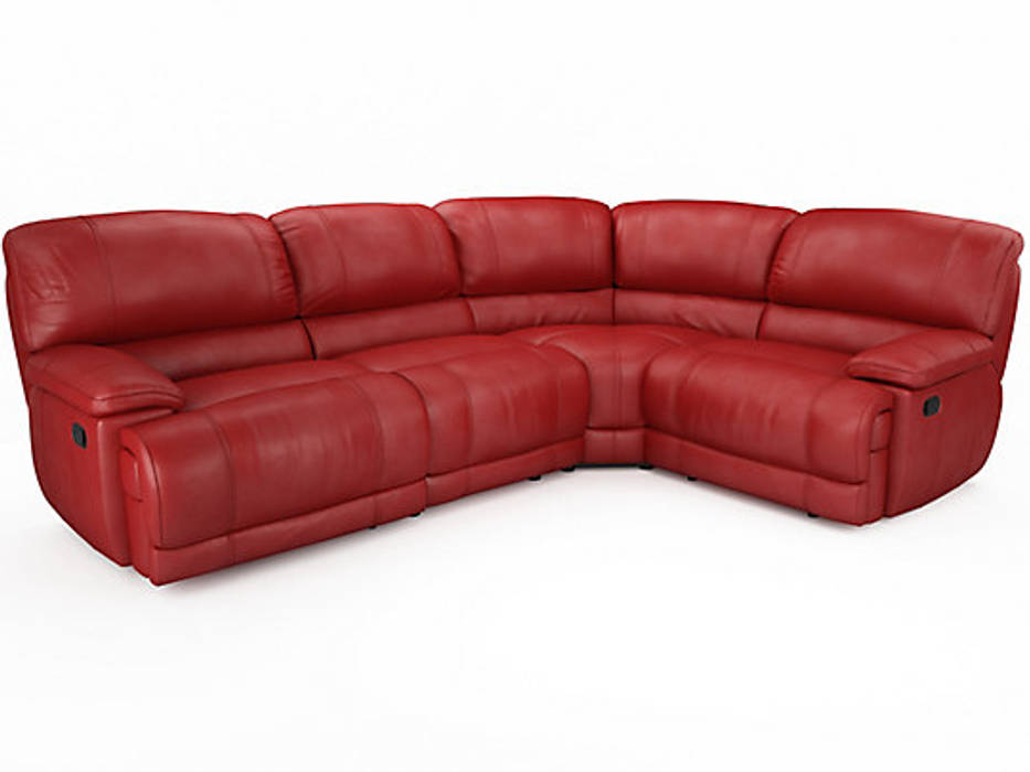 Large Red Leather Recliner Sofa Por Sofas In Fashion Moderno Homify Large Red Leather Recliner Sofa Por