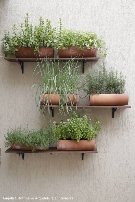 Cozinha Gourmet Vila Mariana: Cozinhas por Angelica Hoffmann Arquitetura e Interiores, Moderno