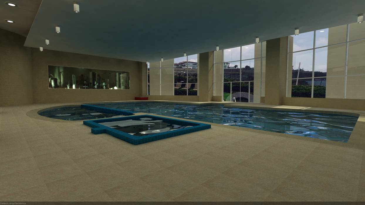 Render. Síntesis Arquitectónica ® Piscinas de estilo moderno