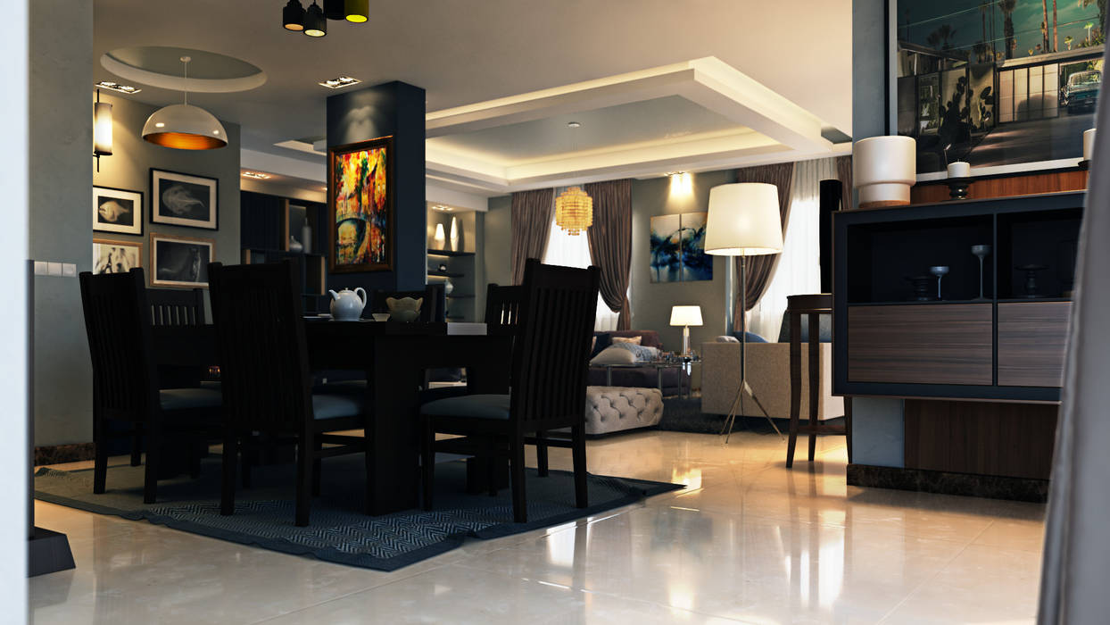 Modern Reception , Boly Designs Boly Designs غرفة المعيشة