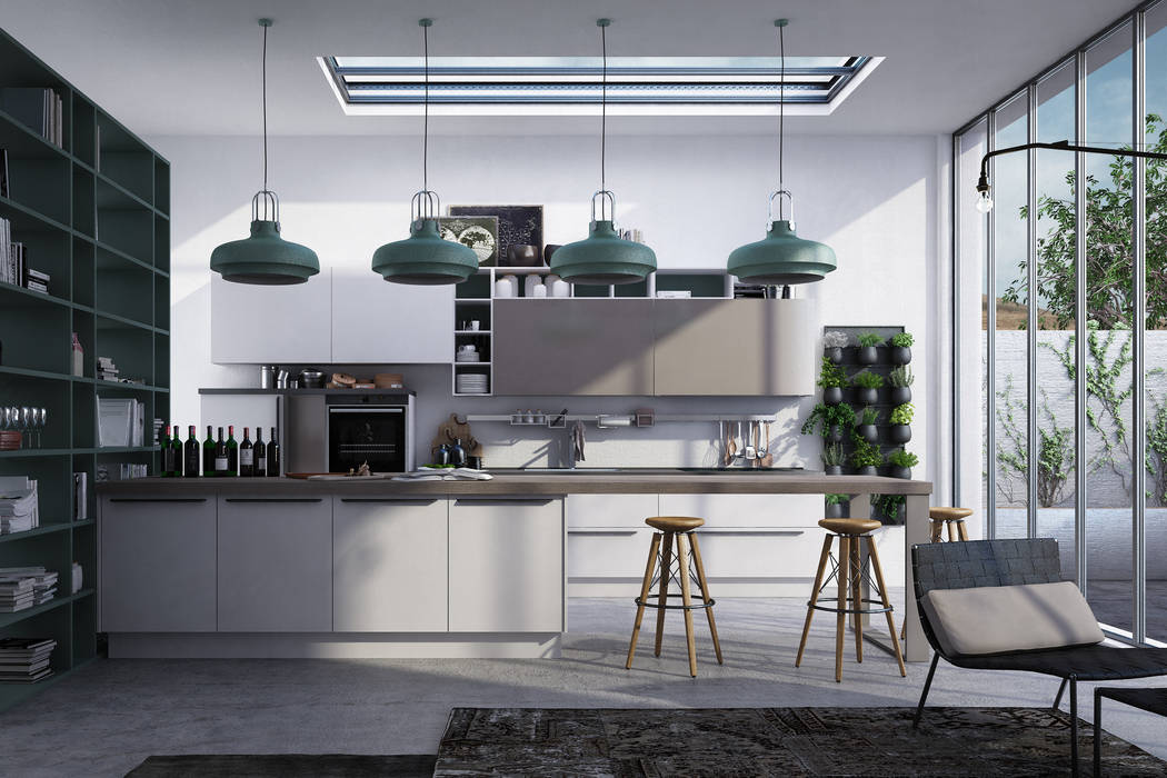 Cucine belle e moderne : Una luce naturale, Studio Gentile Studio Gentile Cocinas de estilo industrial
