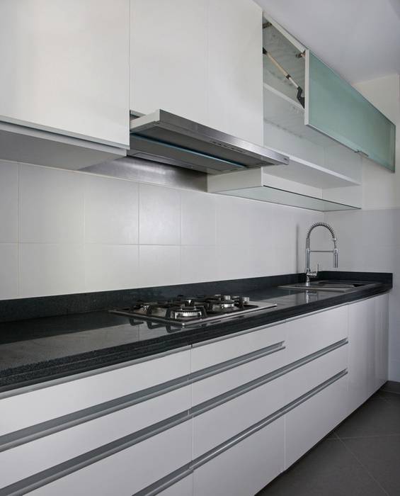 En Blanco y Negro, A3 Interiors A3 Interiors Kitchen Granite