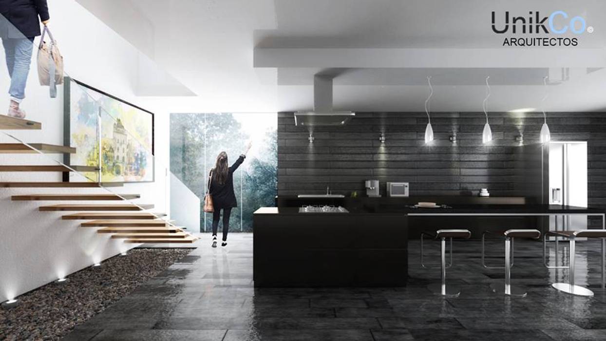 Hill House,Cocina - Zapopan, Jalisco homify Cocinas minimalistas