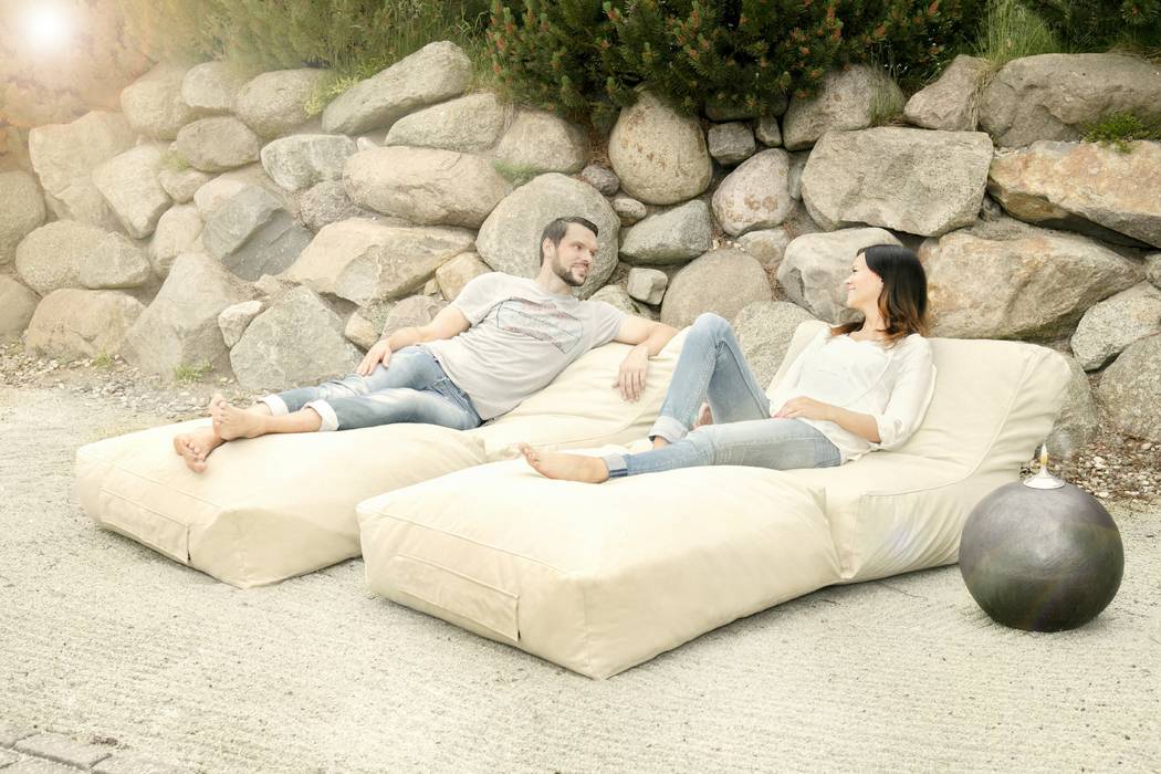 OUTBAG - Strecher foldable (Style: Peak) Global Bedding GmbH & Co.KG Modern Terrace Cotton Red lounge,Furniture