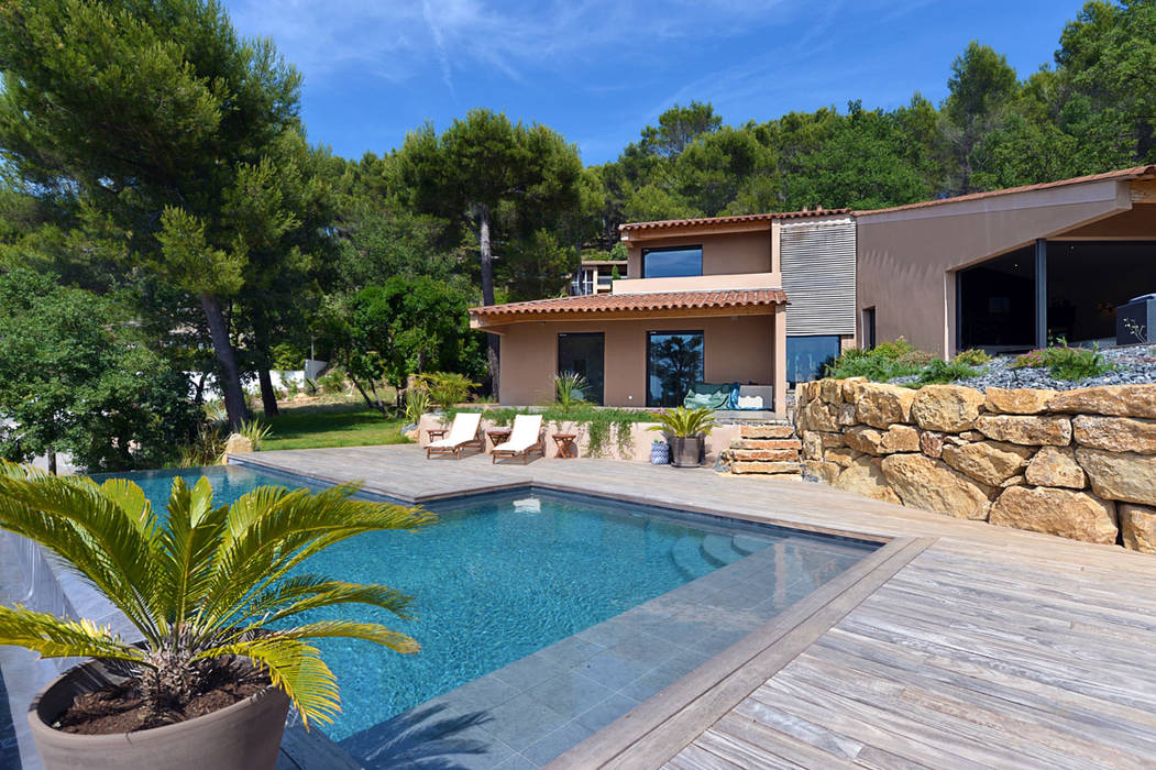 Création Maison / Le Beausset , Atelier Jean GOUZY Atelier Jean GOUZY Piscine méditerranéenne