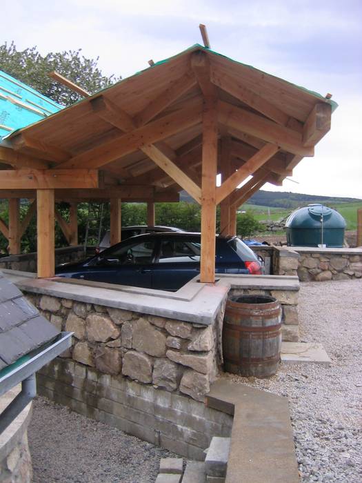 Toolshed + Studio Retool architecture Country style garage/shed Wood Wood effect Out Building