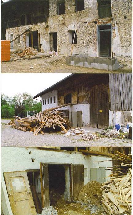 Restaurierung eines alten Gehöftes am Chiemsee CASA Santa Barbara Landhäuser Stein