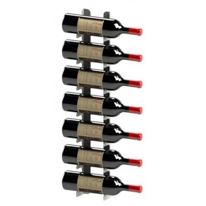 Suporte para 7 garrafas de vinho - 7G Garrafeiros - Adegas para Vinho Adega Metal Preto adega,garrafeiro,nicho,nicho aramado,suporte para garrafa,suporte rústico para vinhos