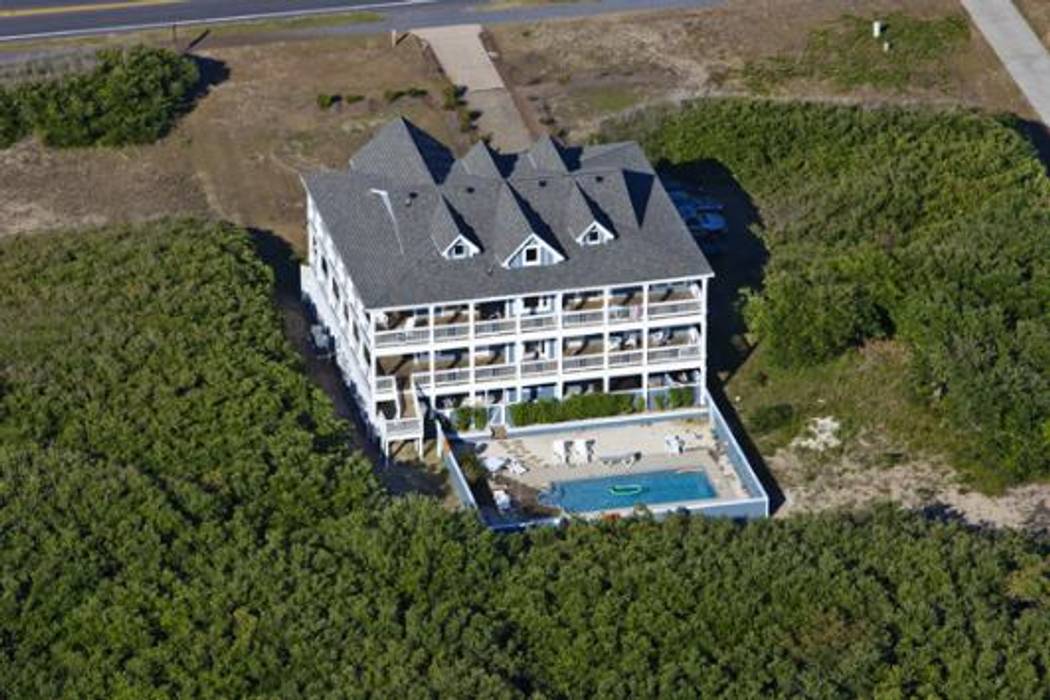 Hotel California Aerial View Outer Banks Renovation & Construction Modern houses