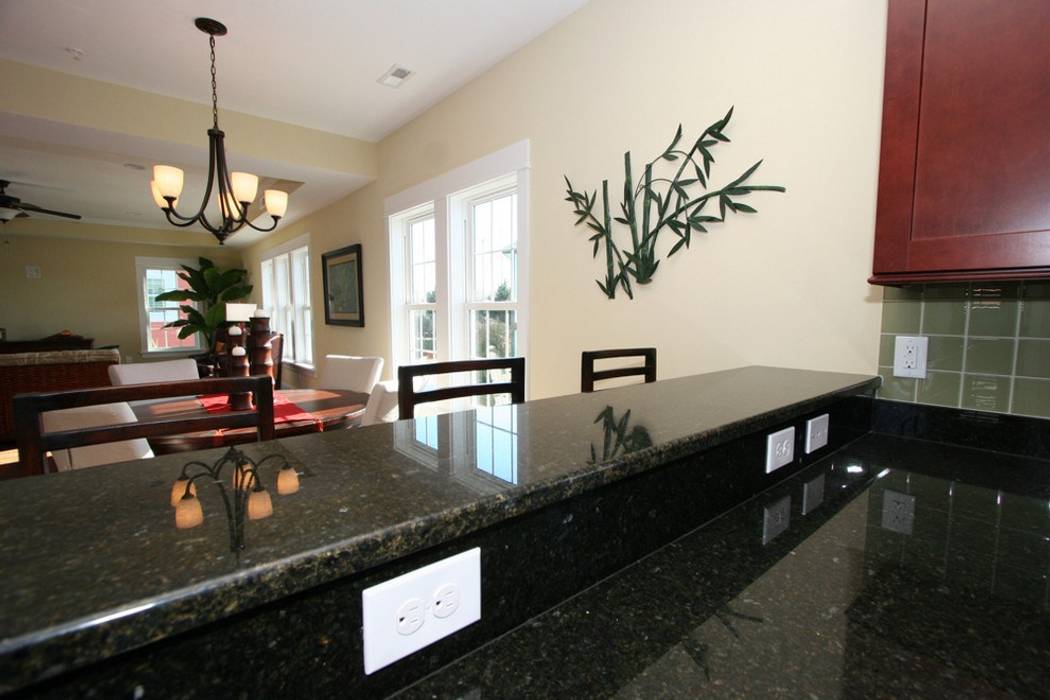 Kitchen island with Breakfast Counter Outer Banks Renovation & Construction Modern kitchen