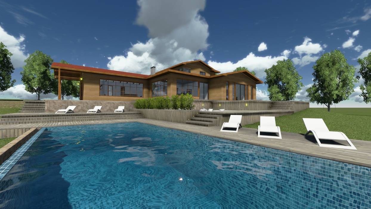 Vivienda “La Aurora”, CA|Arquitectura CA|Arquitectura Country style pool