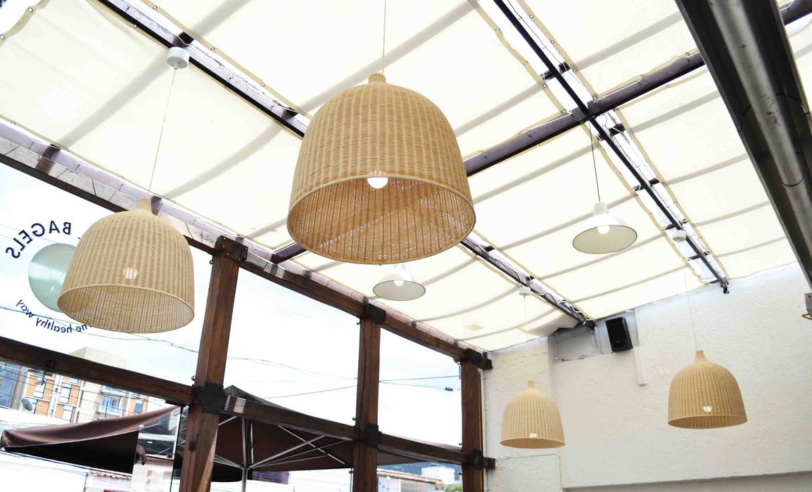 CANASTO LAMP Guzman Studio Rustic style conference centres Amber/Gold ceiling lamp,Gastronomy