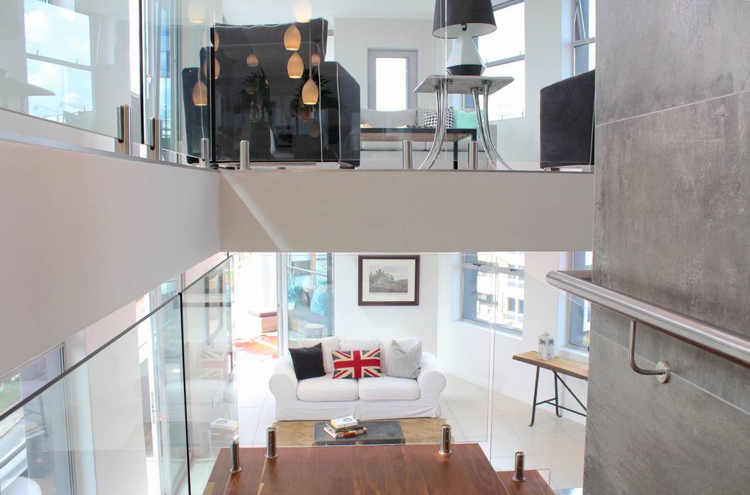 Apex Building - Penthouse, House of Gargoyle House of Gargoyle Modern Corridor, Hallway and Staircase