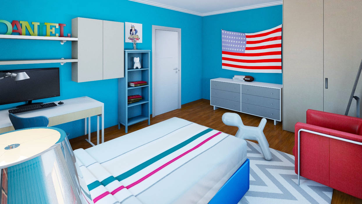 Teenager boy's room CKW Lifestyle Associates PTY Ltd Nursery/kid’s room لکڑی پلاسٹک جامع