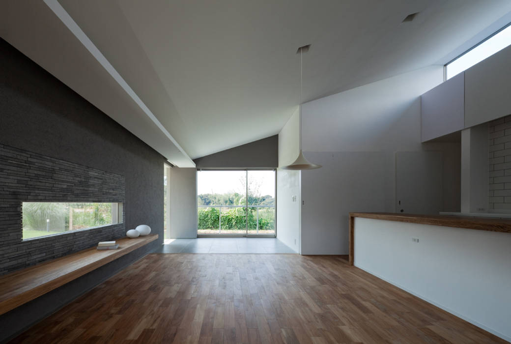 MT-house, 森裕建築設計事務所 / Mori Architect Office 森裕建築設計事務所 / Mori Architect Office モダンデザインの リビング