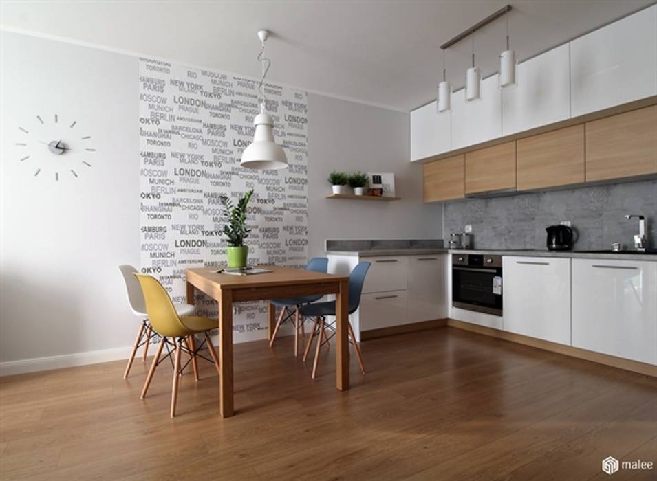 MODERN COSY FLAT- Gdańsk Łostowice, malee malee Moderne keukens