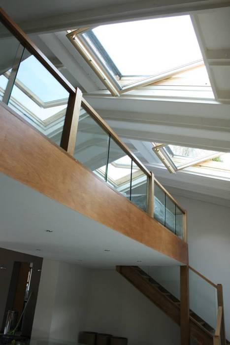 Mezzanine floor, staircase and balustrade, Loftspace Loftspace Salas de estar modernas