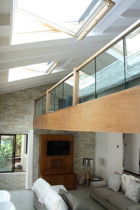 Mezzanine floor, staircase and balustrade, Loftspace Loftspace غرفة نوم