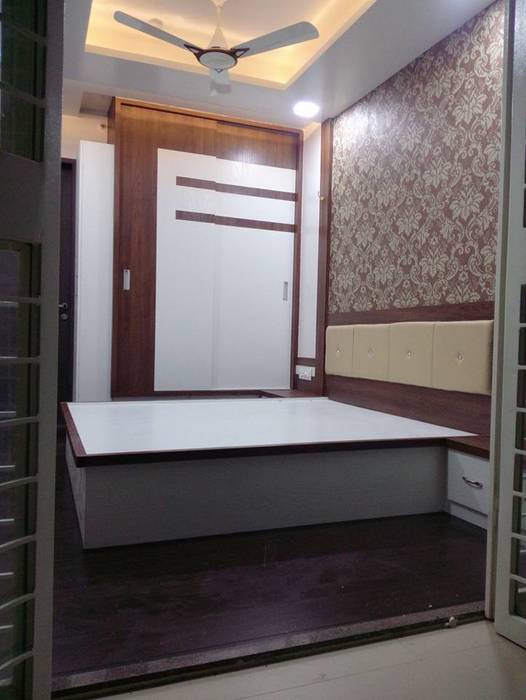 2 BHK RESIDENTIAL PROJECT @2016, SHARADA INTERIORS SHARADA INTERIORS Modern style bedroom