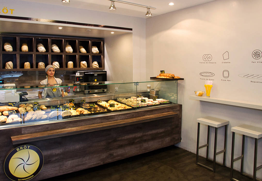 PANADERIA BROT, Lucy Attwood Interior Design + Architecture Lucy Attwood Interior Design + Architecture 餐廳 水泥