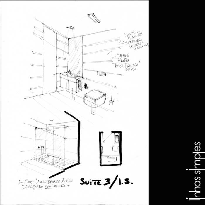 Linhas Simples Salle de bain minimaliste