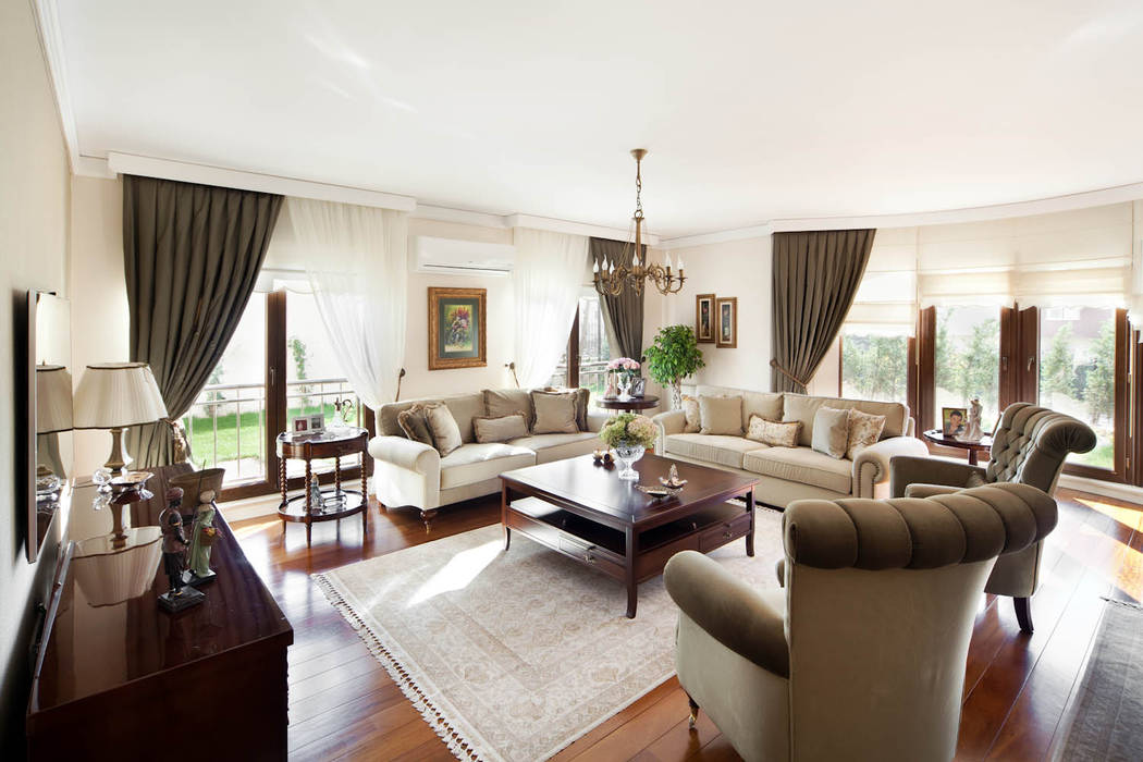Bursa Misspark Villa, Öykü İç Mimarlık Öykü İç Mimarlık Klasik Oturma Odası