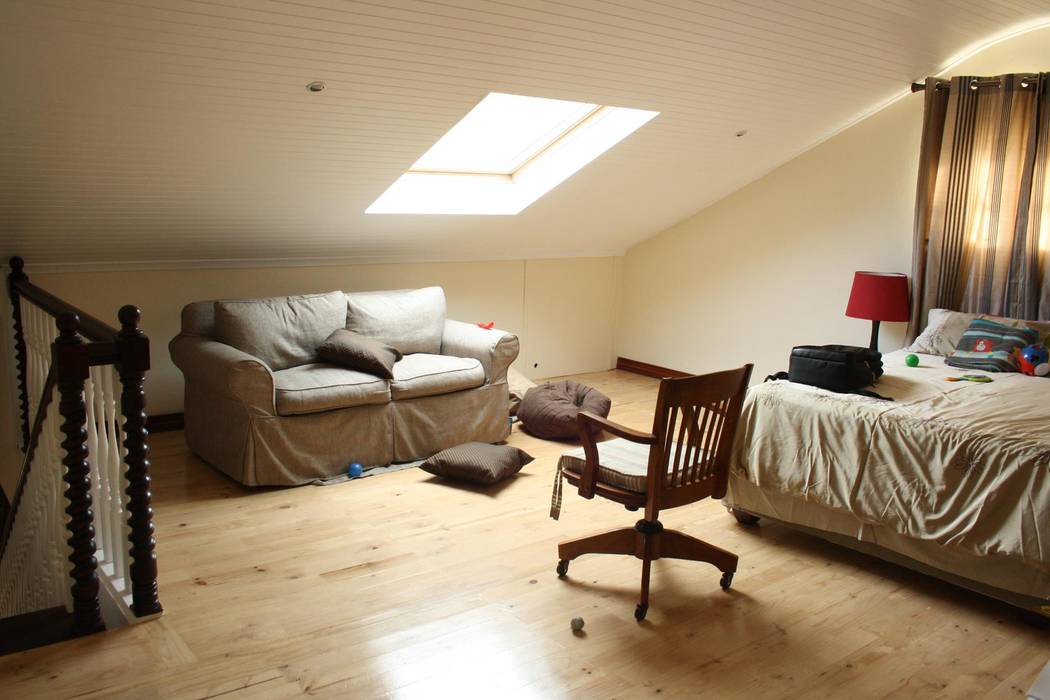 Loft room , staircase and Velux roof windows, Loftspace Loftspace Study/office