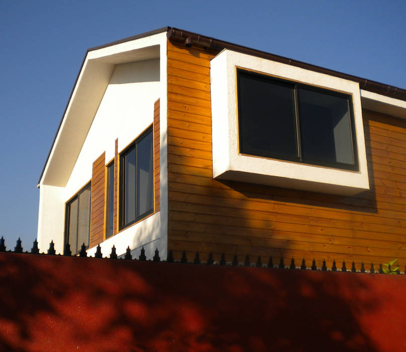 Vista exterior-Detalle de bo-window DIMA Arquitectura y Construcción Casas estilo moderno: ideas, arquitectura e imágenes