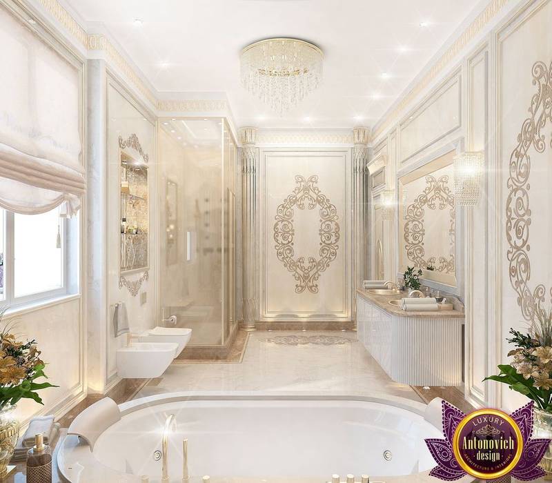 Bathroom design of Katrina Antonovich, Luxury Antonovich Design Luxury Antonovich Design Classic style bathroom