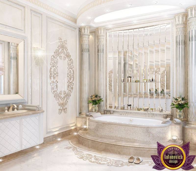 Bathroom design of Katrina Antonovich, Luxury Antonovich Design Luxury Antonovich Design Classic style bathroom