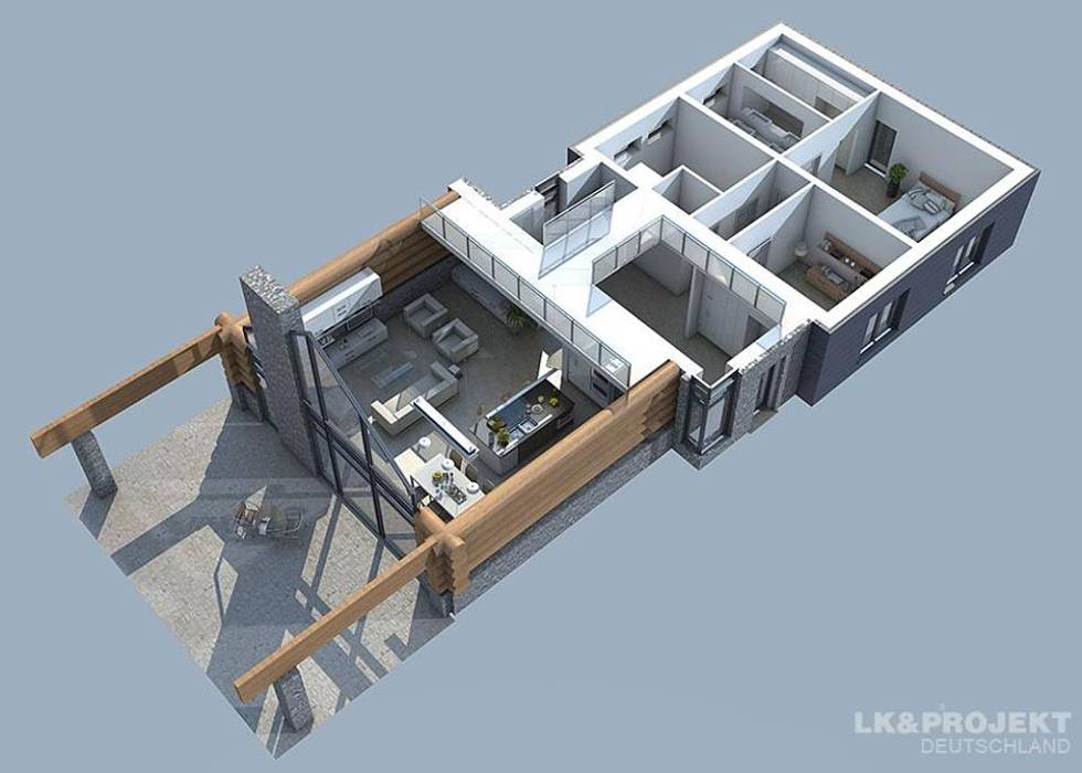 Dieses Haus ist einfach mal anders. Unser Projekt LK&684, LK&Projekt GmbH LK&Projekt GmbH Modern houses