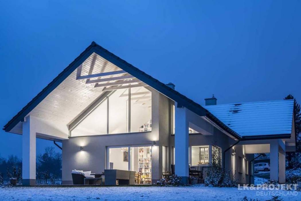 Das Hausprojekt LK&1144 ist schon fertig. Gemütlich, hell und offen., LK&Projekt GmbH LK&Projekt GmbH Modern houses