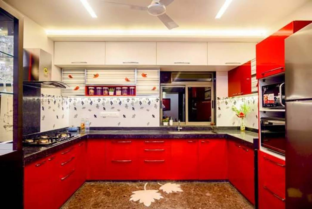 Proposed Interior Of 3BHK Flat, KANAKIA INTERIOR AND CONSULTANCY KANAKIA INTERIOR AND CONSULTANCY Classic style kitchen
