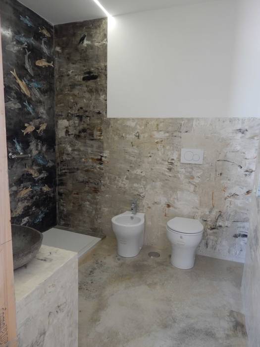 BAGNI, Meraki di Irene Mancini Decorazione d'Interni Meraki di Irene Mancini Decorazione d'Interni Baños modernos Concreto