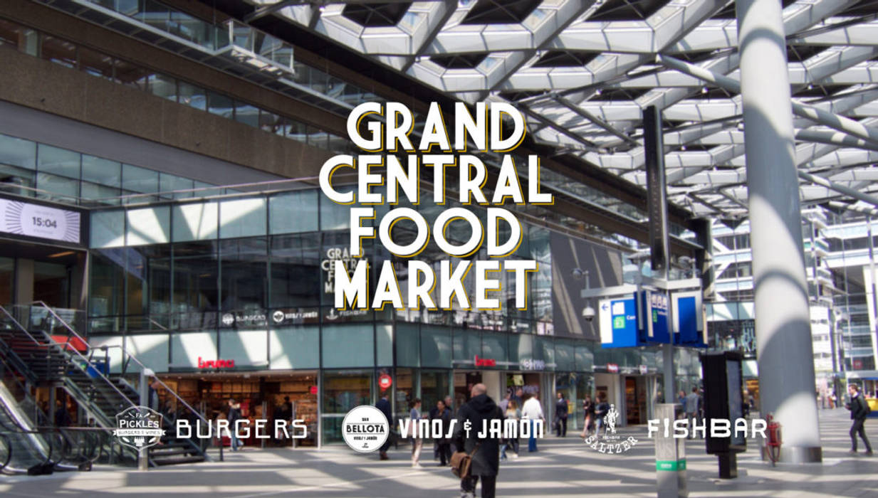 Grand Central Food Market | Interieur Ontwerp Bar – Restaurant, Tubbs design Tubbs design Bedrijfsruimten Gastronomie