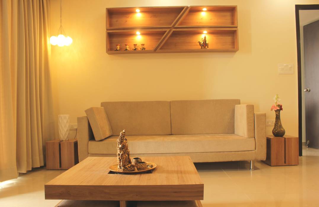 Mr. Jitendra Pathak, GREEN HAT STUDIO PVT LTD GREEN HAT STUDIO PVT LTD Modern living room