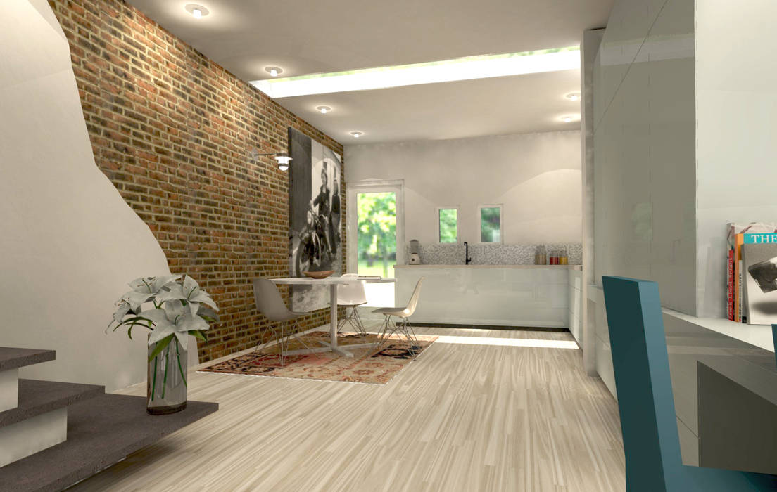 loft Tektor interieur & architectuur Eclectische keukens