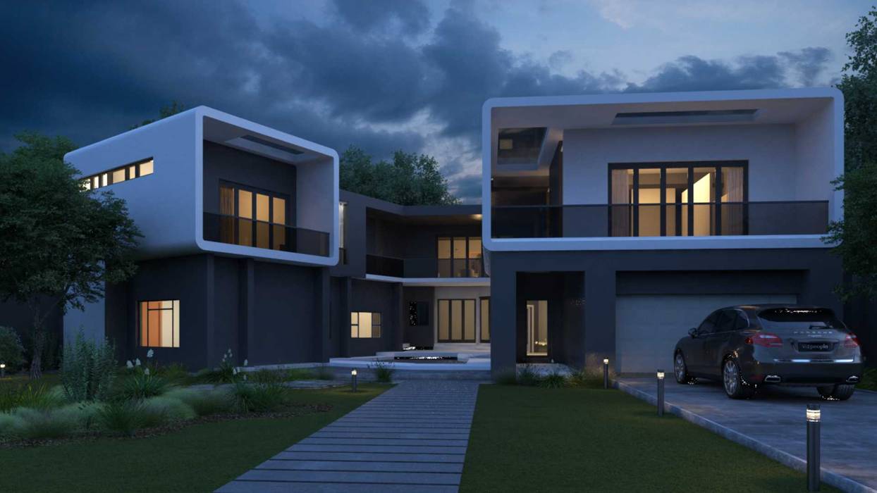 House in Edenvale - Face-lift and aditions Essar Design Modern houses architectural design