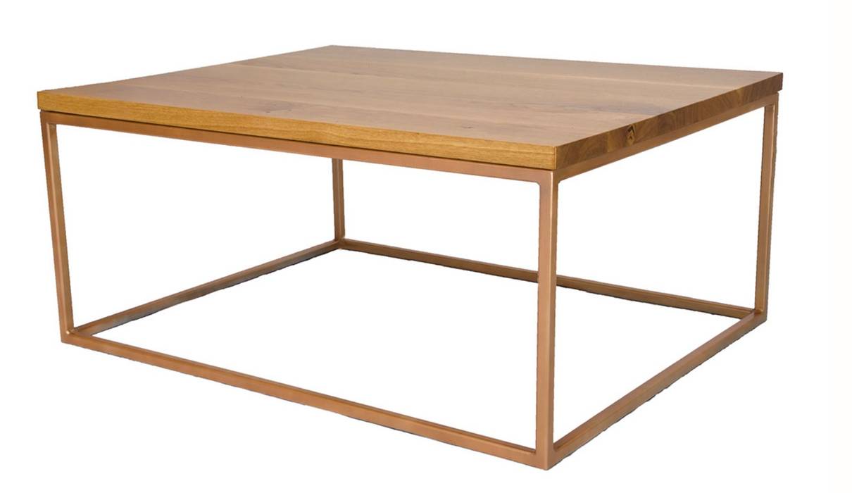 Metal and Oak Coffee Table Andrew McQueen Minimalist living room Metal cofee table,oak coffee table,metal coffee table,Side tables & trays