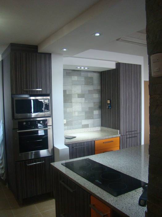 Cocina Terrazas del Aluminio, Idearq Idearq Dapur Modern Bench tops