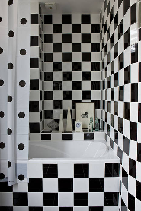 Douche Black & White Artisan Partenaire Classic style bathroom Ceramic Bathtubs & showers