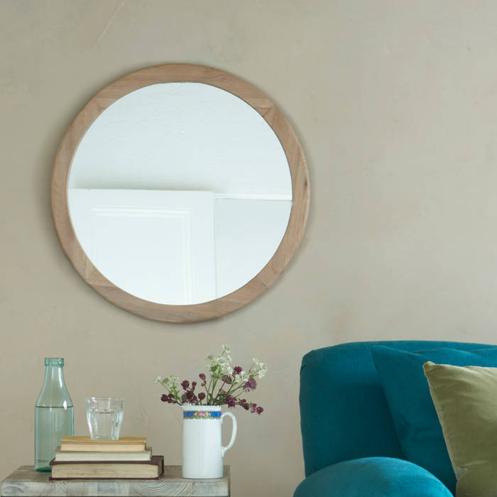 Hottie mirror Loaf Nhà phong cách kinh điển mirror,round,wooden frame,circular,wall-mounted,feature,Accessories & decoration