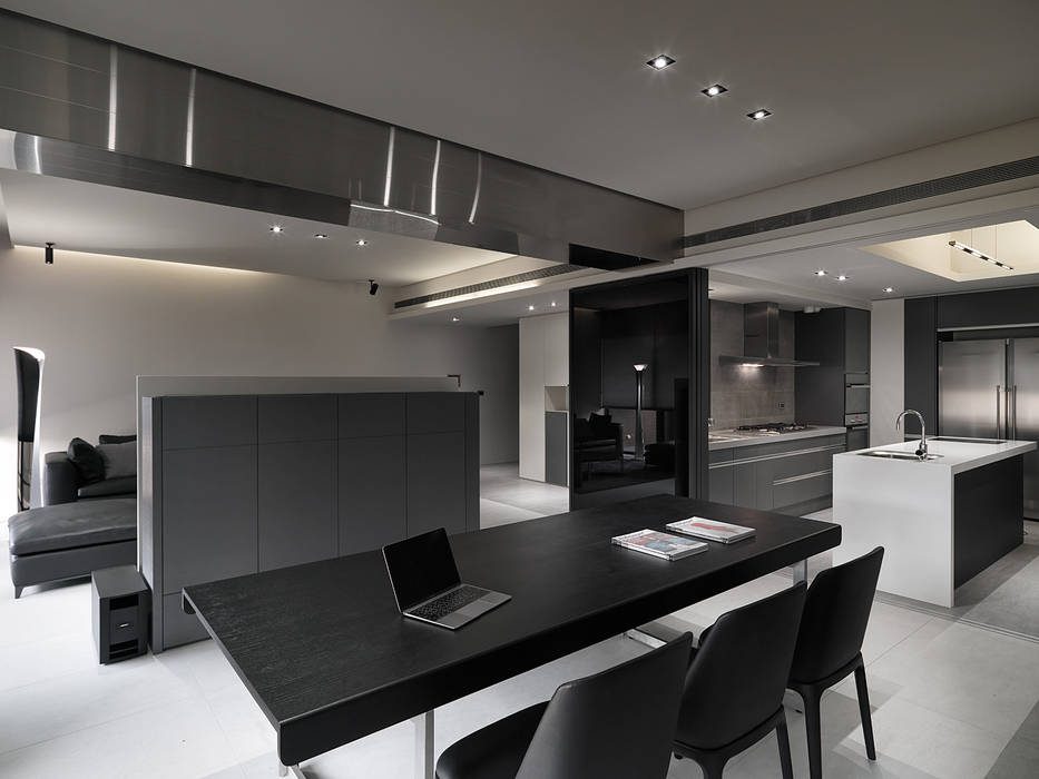 這間房 This House, Taipei Base Design Center Taipei Base Design Center Ruang Makan Minimalis