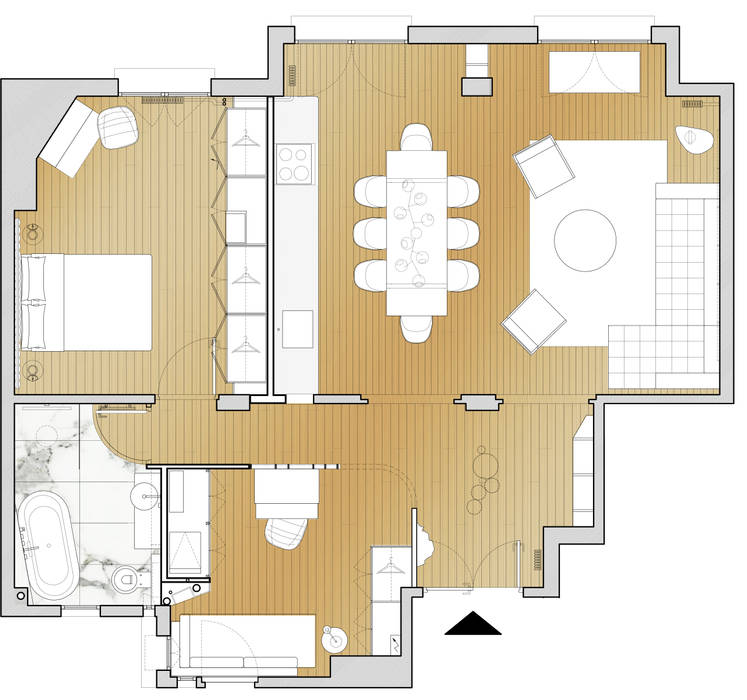 Appartement - Paris 15e / 75 m², A comme Archi A comme Archi