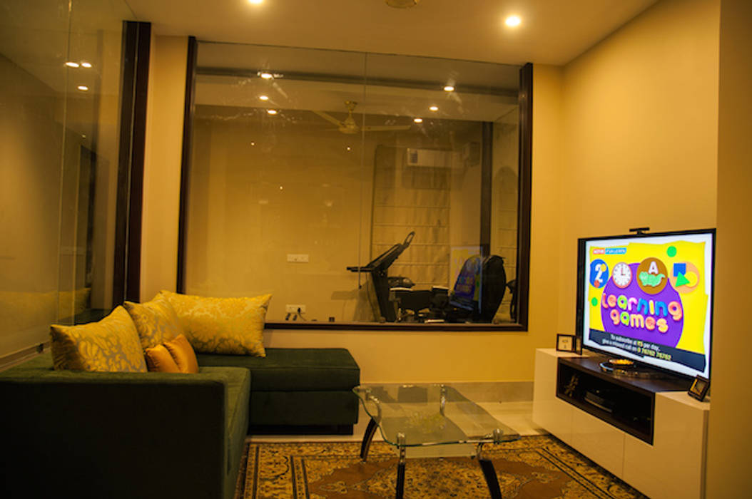 Suryanagar Residence, Bhubaneswar, Schaffen Amenities Private Limited Schaffen Amenities Private Limited Modern living room